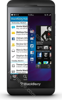 BlackBerry Z10 with branding