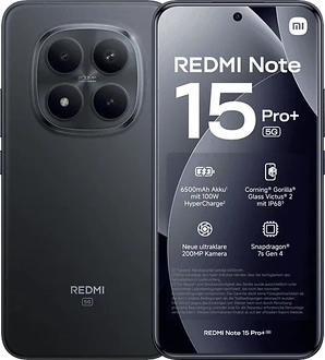 Xiaomi Redmi Note 15 Pro+ 5G 256GB/8GB Black