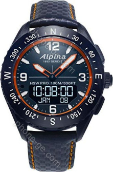 Alpina AlpinerX blue with leather bracelet blue 