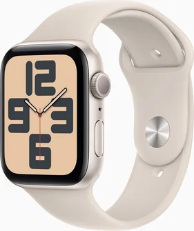 Apple Watch SE (2022) (GPS) 44mm Polarstern with sport wristlet S/M Polarstern