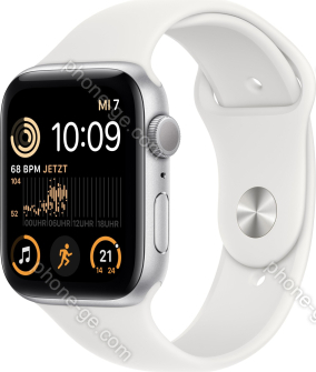 Apple Watch SE 2022 (GPS) 44mm silver with sport wristlet white 