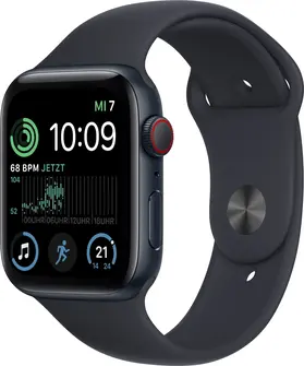 Apple Watch SE 2022 (GPS + cellular) 44mm midnight with sport wristlet midnight