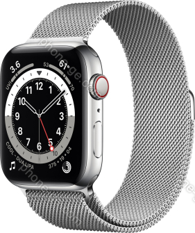 Apple Watch Series 6 (GPS + cellular) 44mm stainless steel silver with Milanaise-Wristlet silver 