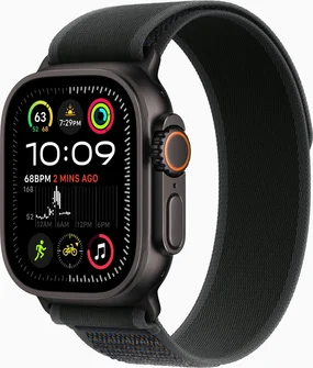 Apple Watch Ultra 2 black with Trail Loop M/L black