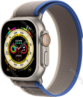 Apple Watch Ultra with Trail Loop S/M blue/grey 