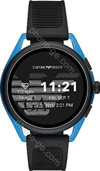 Emporio Armani Connected Smartwatch 3 with Plastic bracelet black/blue 