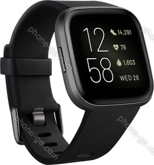 Fitbit Versa 2 activity tracker black/carbon aluminium 