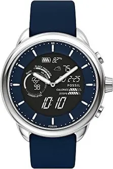 Fossil Gen 6 hybrid Smartwatch Wellness Edition Navy Silicone