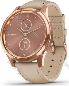 Garmin vivomove Luxe activity tracker light sand/18k rose gold 