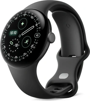 Google pixel Watch 4 (Wi-Fi) 41mm Matte Black with sport wristlet Obsidian