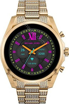 Michael Kors Smartwatch Gen 6 Bradshaw Pavé gold with link bracelet gold 