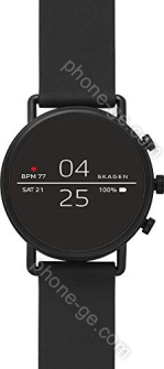 Skagen Connected Falster 2 black with silicone bracelet black 