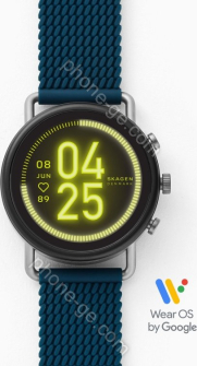 Skagen Connected Falster 3 grey with silicone bracelet blue 