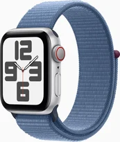 Apple Watch SE (2022) (GPS + cellular) 40mm silver with Sports Loop winterblau