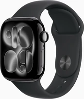 Apple Watch Series 11 (GPS) 42mm aluminium diamond black with sport wristlet M/L black