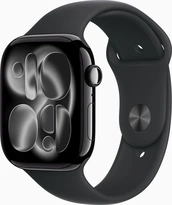 Apple Watch Series 11 (GPS + cellular) 46mm aluminium diamond black with sport wristlet S/M black