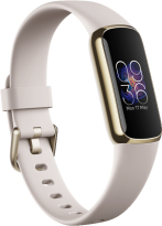 Fitbit Luxe activity tracker lunar white/Soft gold stainless steel 