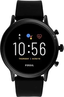 Fossil Gen 5 Carlyle HR with silicone bracelet black