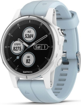 Garmin Fenix 5S Plus white/blue 