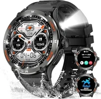 Marsyu Smartwatch men military 1.53" black
