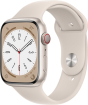 Apple Watch Series 8 (GPS + cellular) 45mm aluminium Polarstern with sport wristlet Polarstern (MNK73FD)