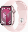 Apple Watch Series 9 (GPS) 41mm aluminium rose red with sport wristlet M/L light pink 