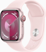 Apple Watch Series 9 (GPS + cellular) 41mm aluminium rose red with sport wristlet S/M light pink 