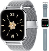 Popglory Smartwatch 1.85" silver/grey 