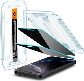 Spigen glass.tR EZ Fit Privacy Screen Protector для Apple iPhone 17/17 Pro/16 Pro, 2-pack