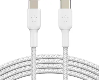 Belkin BoostCharge Braided USB-C to USB-C 1.0m white