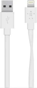 Belkin Lightning/USB adapter cable flat 1.2m white