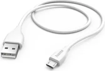 Hama charging cable USB-A/micro USB 1.5m white