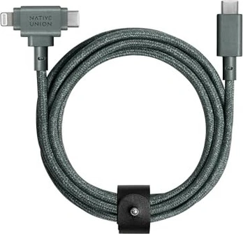 Native Union Belt кабель Duo Slate Green