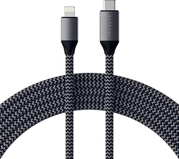 Satechi USB-C to Lightning кабель space Gray