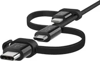 Belkin Universalkabel USB-A/USB-C/micro USB/Lightning 1.20m black