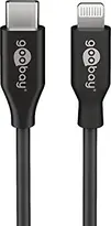 Wentronic Goobay Lightning/USB-C charging and sync cable 1.0m Retail Box black