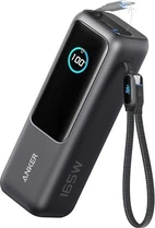Anker Powerbank (25K, 165W, integrated + retractable cable) black