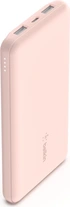 Belkin BoostCharge 3-port Power bank 10K + USB-A/USB-C cable rose gold