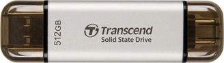 Transcend ESD310S Silver 512GB, USB-A 3.1/USB-C 3.1