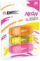 Emtec C410 Neon 8GB, USB-A 2.0, 3er-Pack