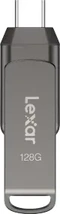 Lexar JumpDrive D400 128GB, USB-A 3.0/USB-C 3.0