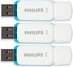 Philips Snow Edition 16GB, USB-A 2.0, 3er-Pack