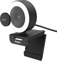 Hama C-850 Pro QHD веб-камера с кольцевой подсветкой, с пультом ДУ