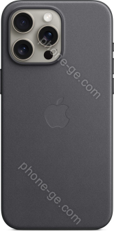 Apple Feingewebe case with MagSafe for iPhone 15 Pro Max black 