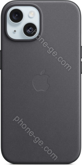 Apple Feingewebe case with MagSafe for iPhone 15 black 