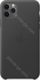 Apple iPhone 11 Pro Max Leather Case Black 