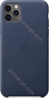 Apple iPhone 11 Pro Max Leather Case Midnight Blue 