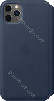 Apple iPhone 11 Pro Max Leather Folio Deep Sea Blue 