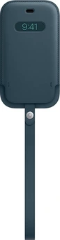 Apple iPhone 12 Mini Leather Sleeve with MagSafe Baltic синий