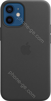 Apple iPhone 12 Mini Leather Case with MagSafe Black 